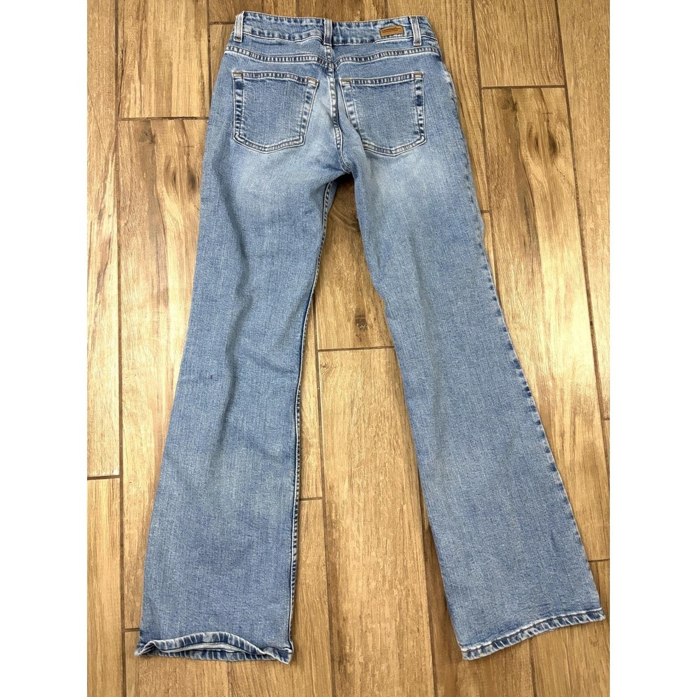 London Jean‎ Y2K Low Rise Bootcut Jeans Women's 4 Stretch Light Wash - Picture 3 of 13